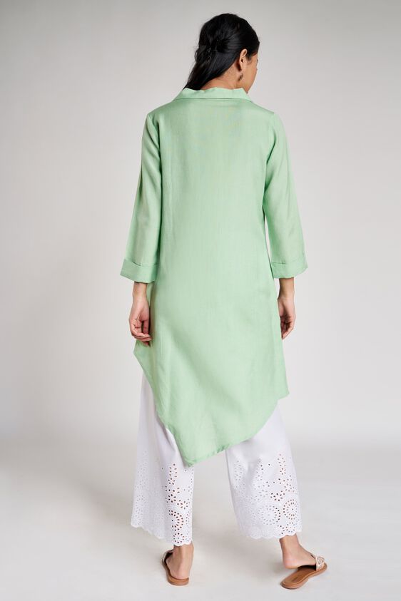 5 - Mint Solid Three-Quarter Sleeves Tunic, image 5