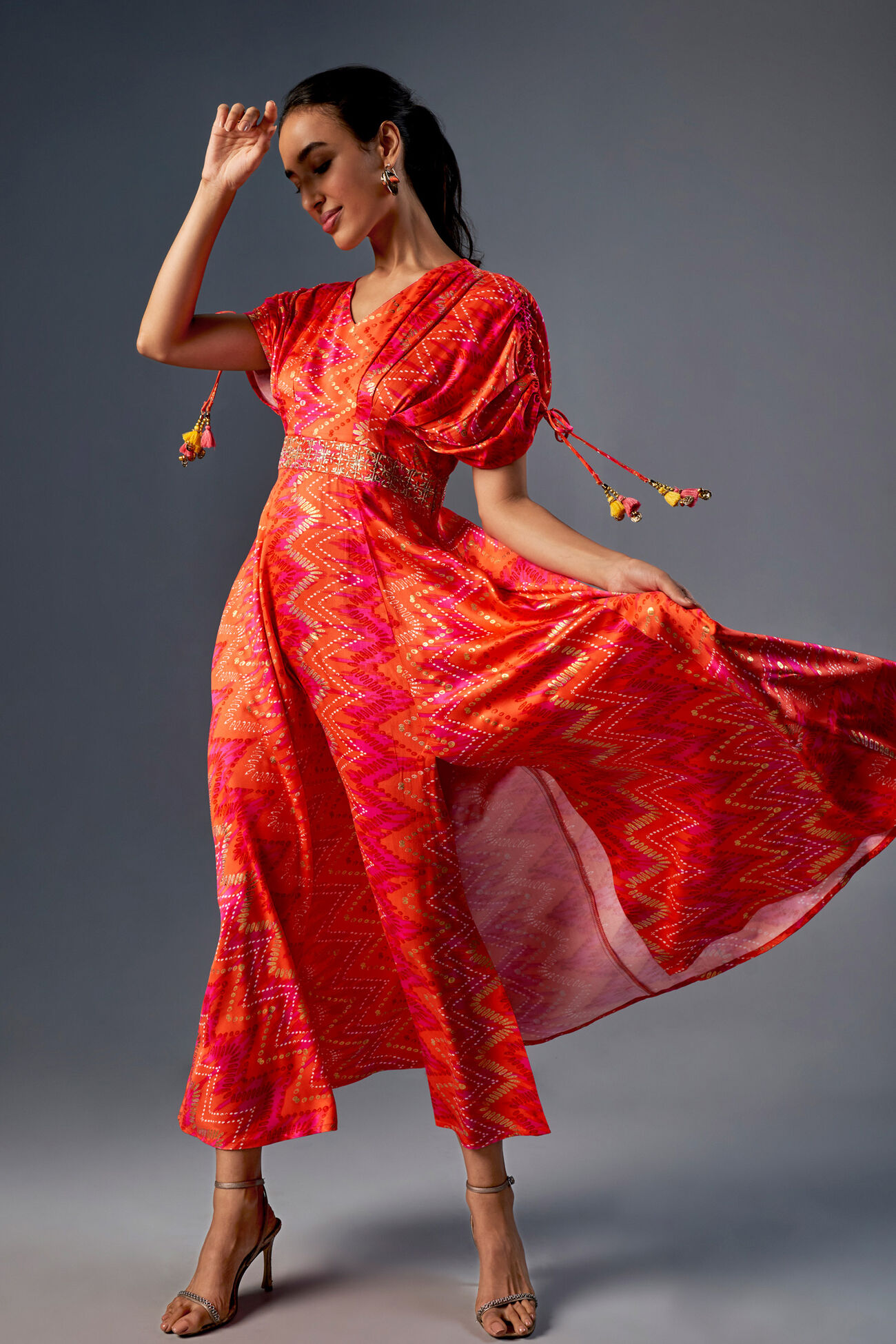 Sundowner Pleated Maxi Dress