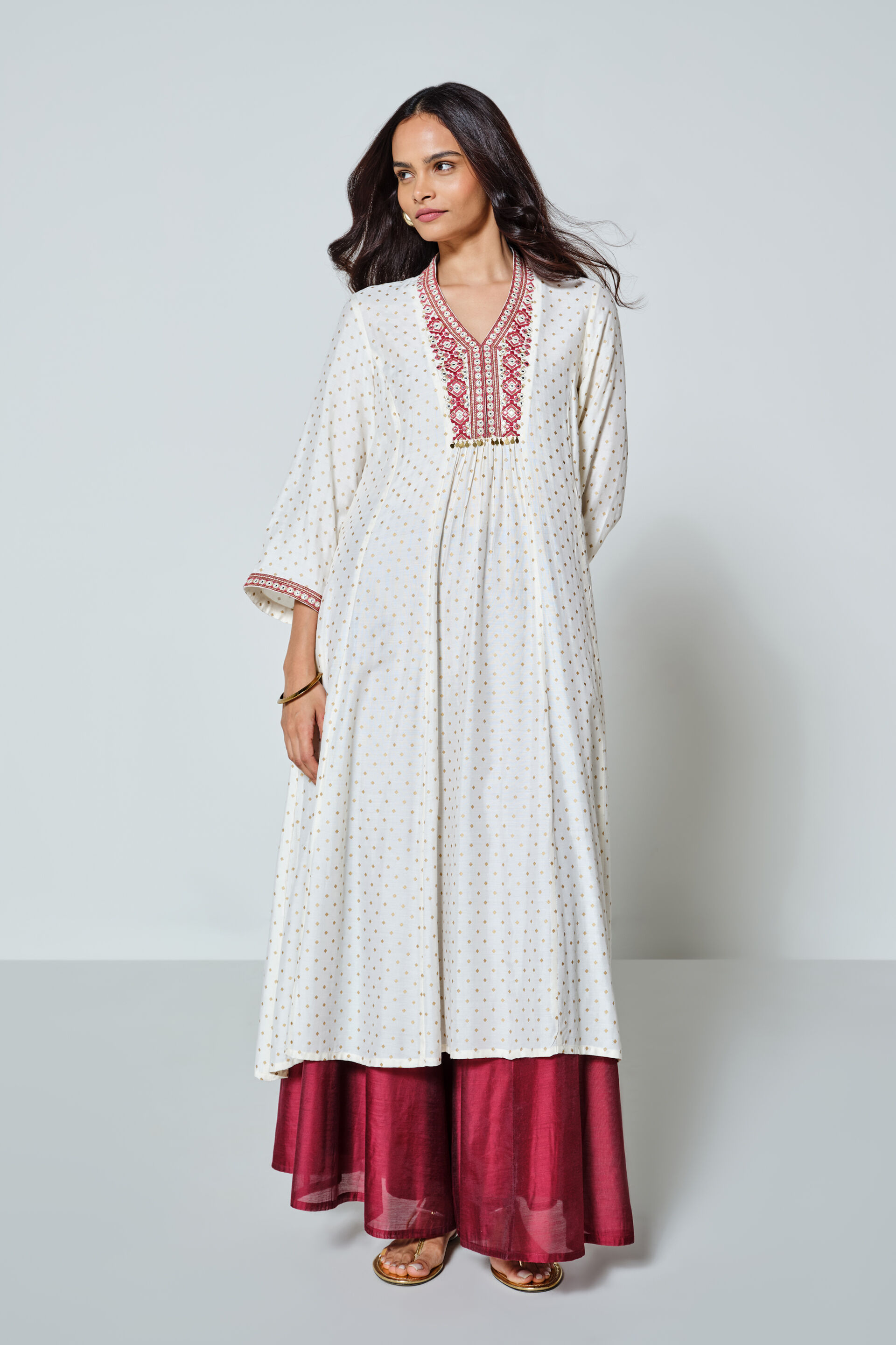 Beshumaar Kurta, Ivory, image 3