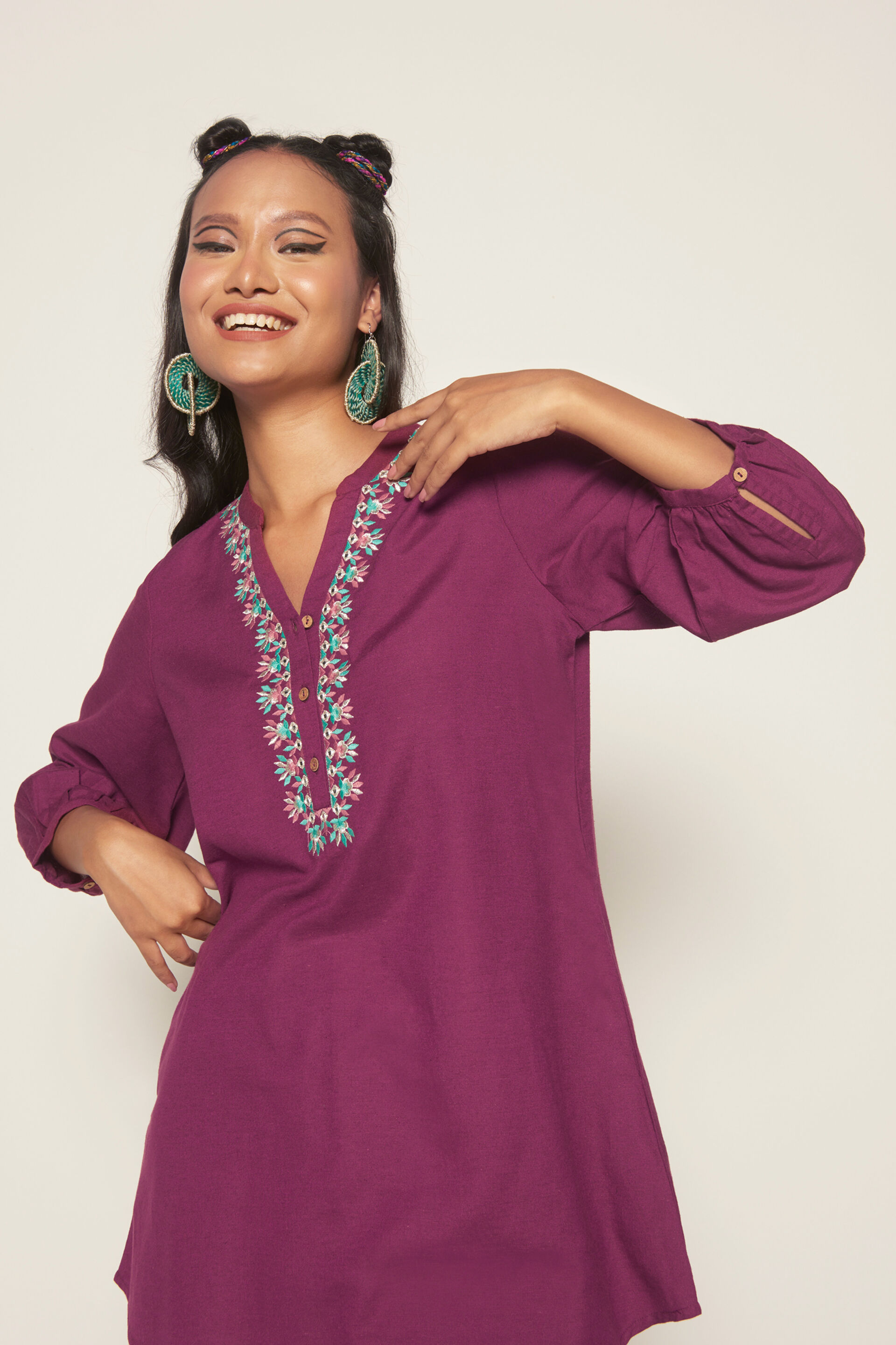 Everyday Fav Casual Tunic, Wine, image 2