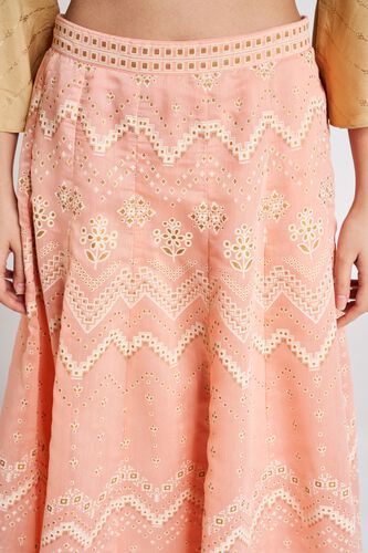 5 - Pink Geometric Printed Skirt, image 5