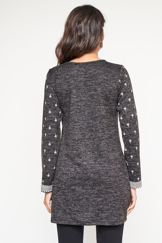 Ethnic Motifs Straight Slip-On Tunic, Black, image 6