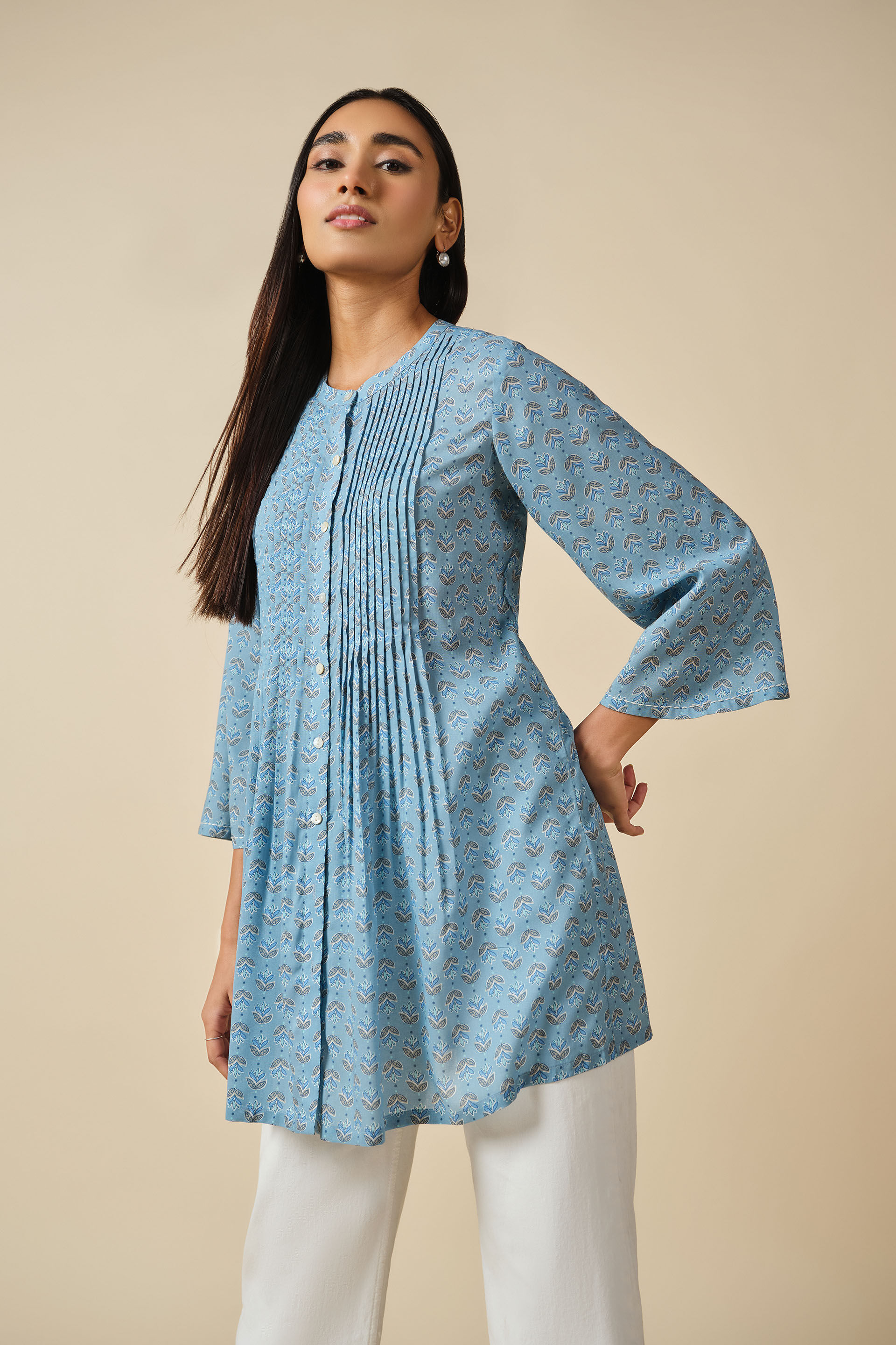 Samandar Tunic, Blue, image 4