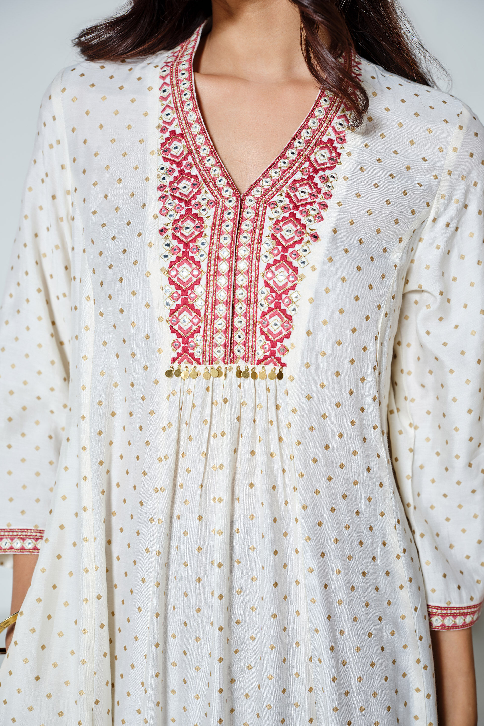Beshumaar Kurta, Ivory, image 5