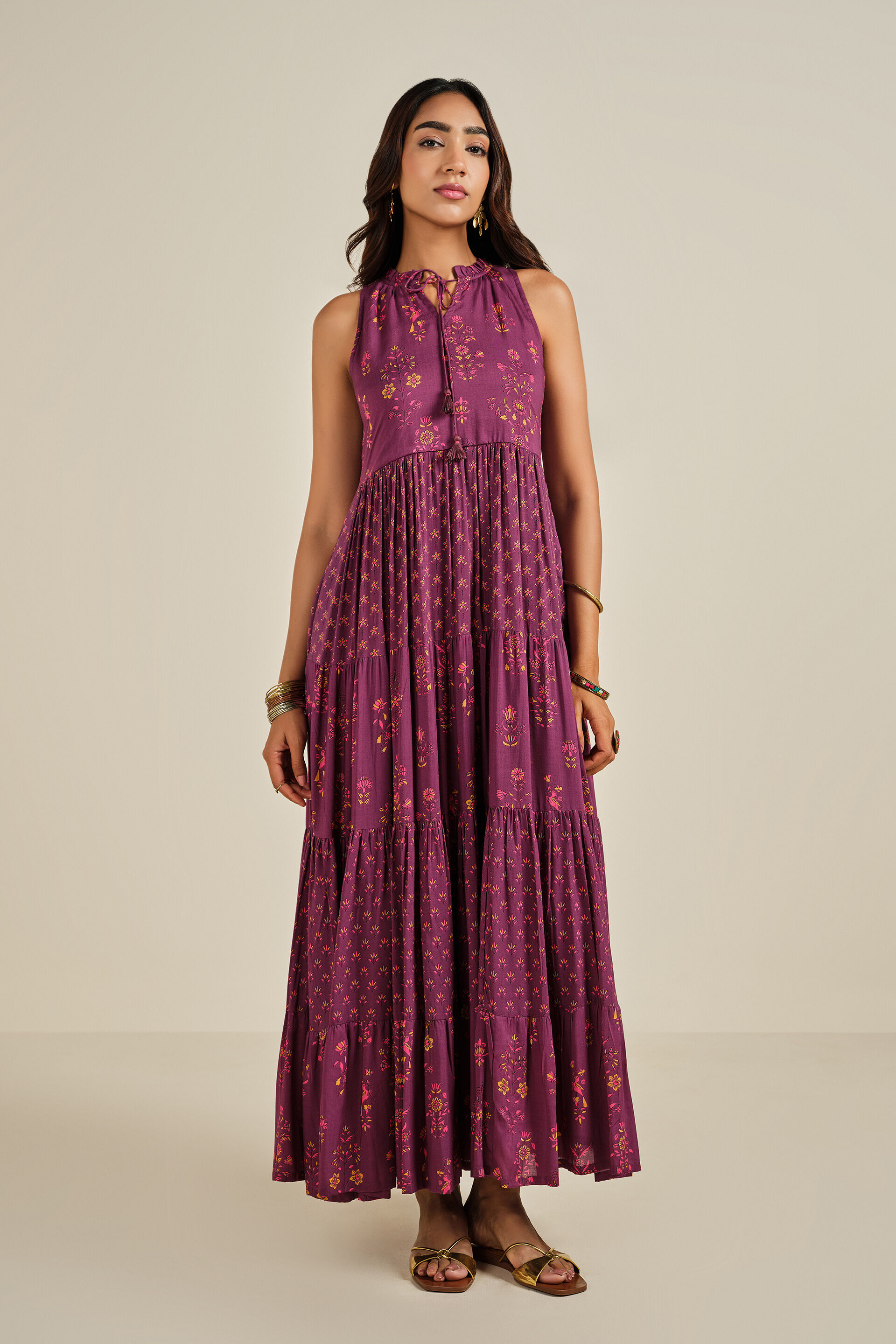 Aashiqana Modal Maxi Gown, Wine, image 4