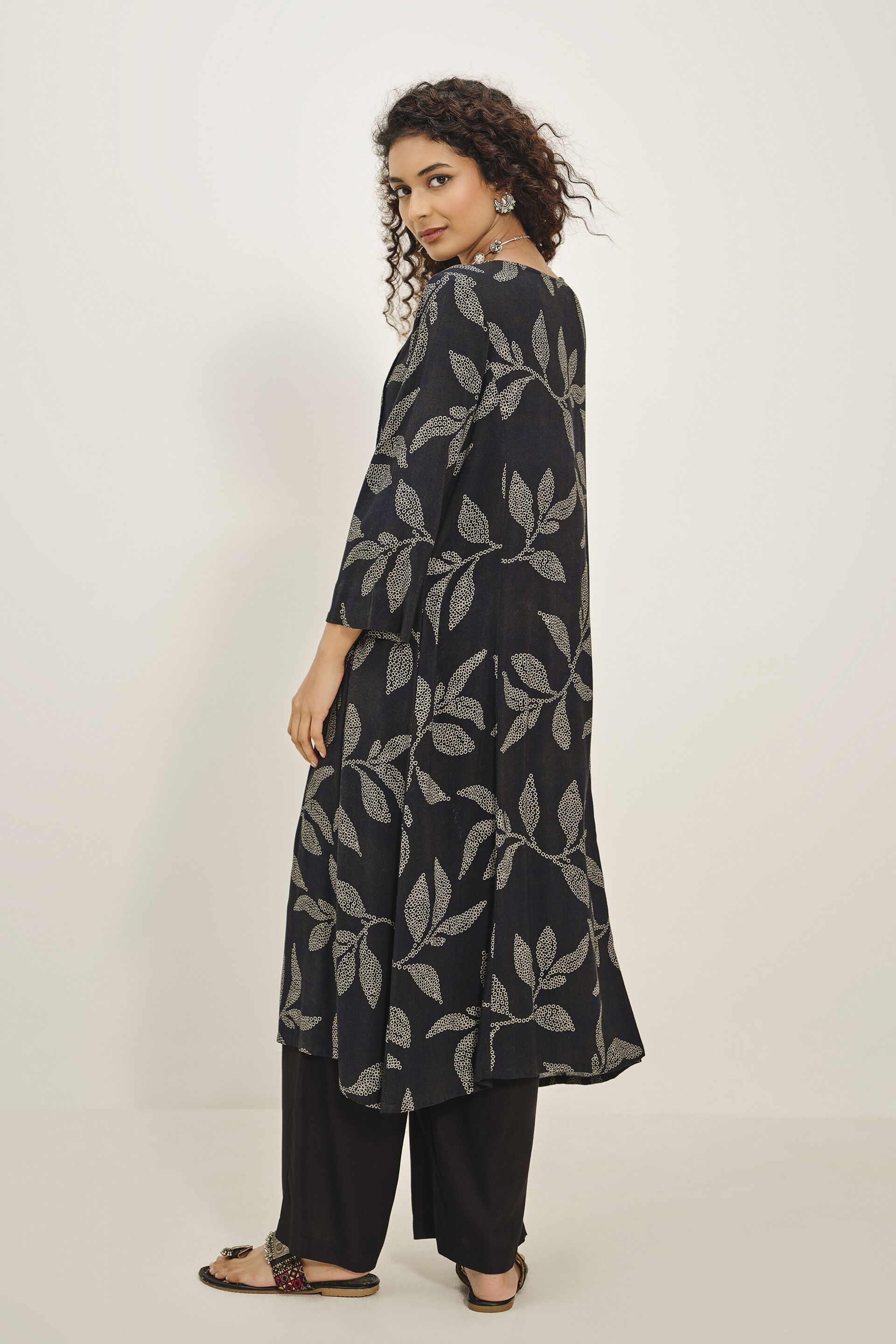 Kokum Black Kurta, Black, image 4