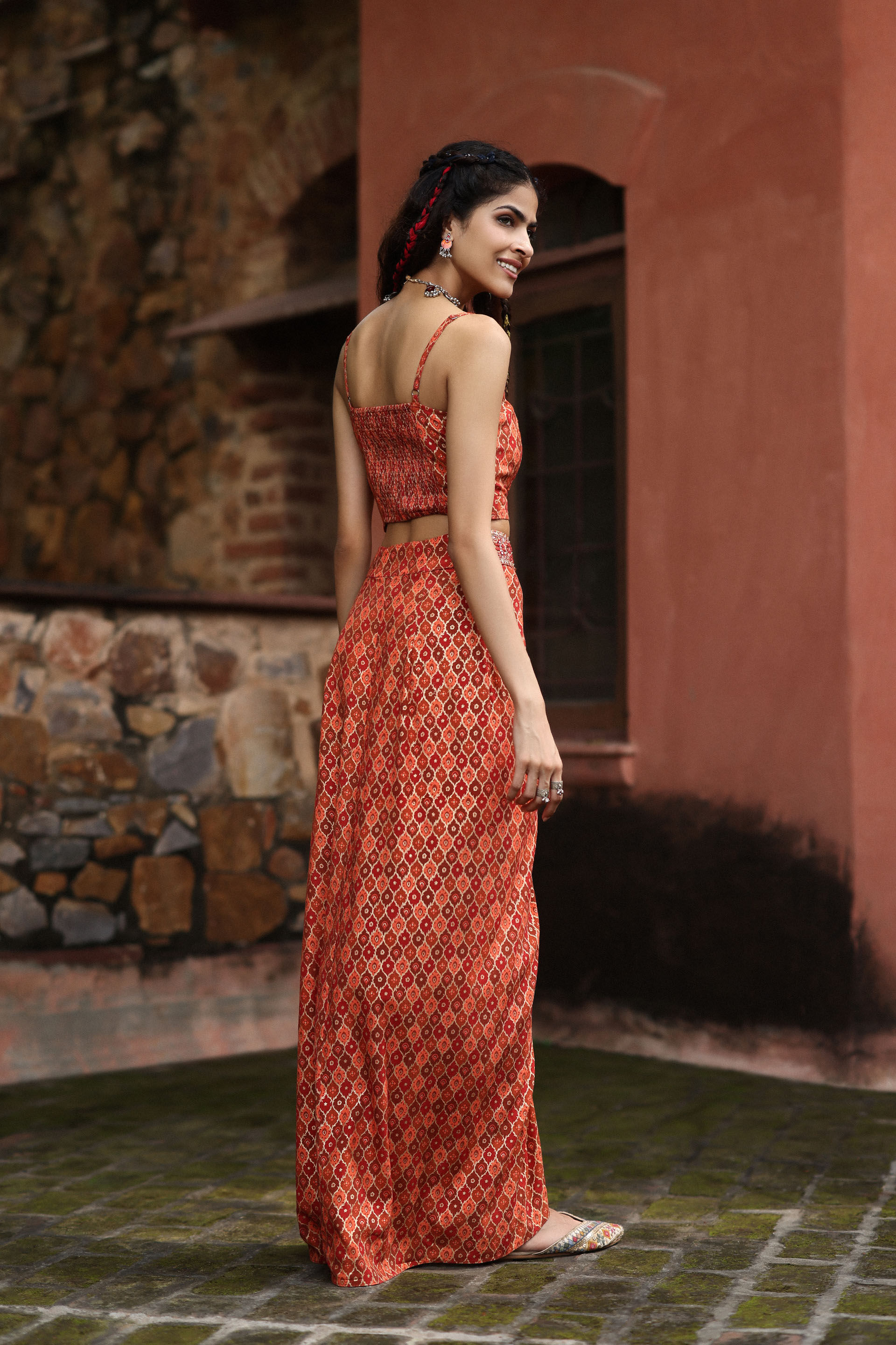 Dillagi Co-ord Set, Rust, image 6