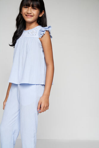 Powder Blue Top-Trouser Set, Powder Blue, image 4