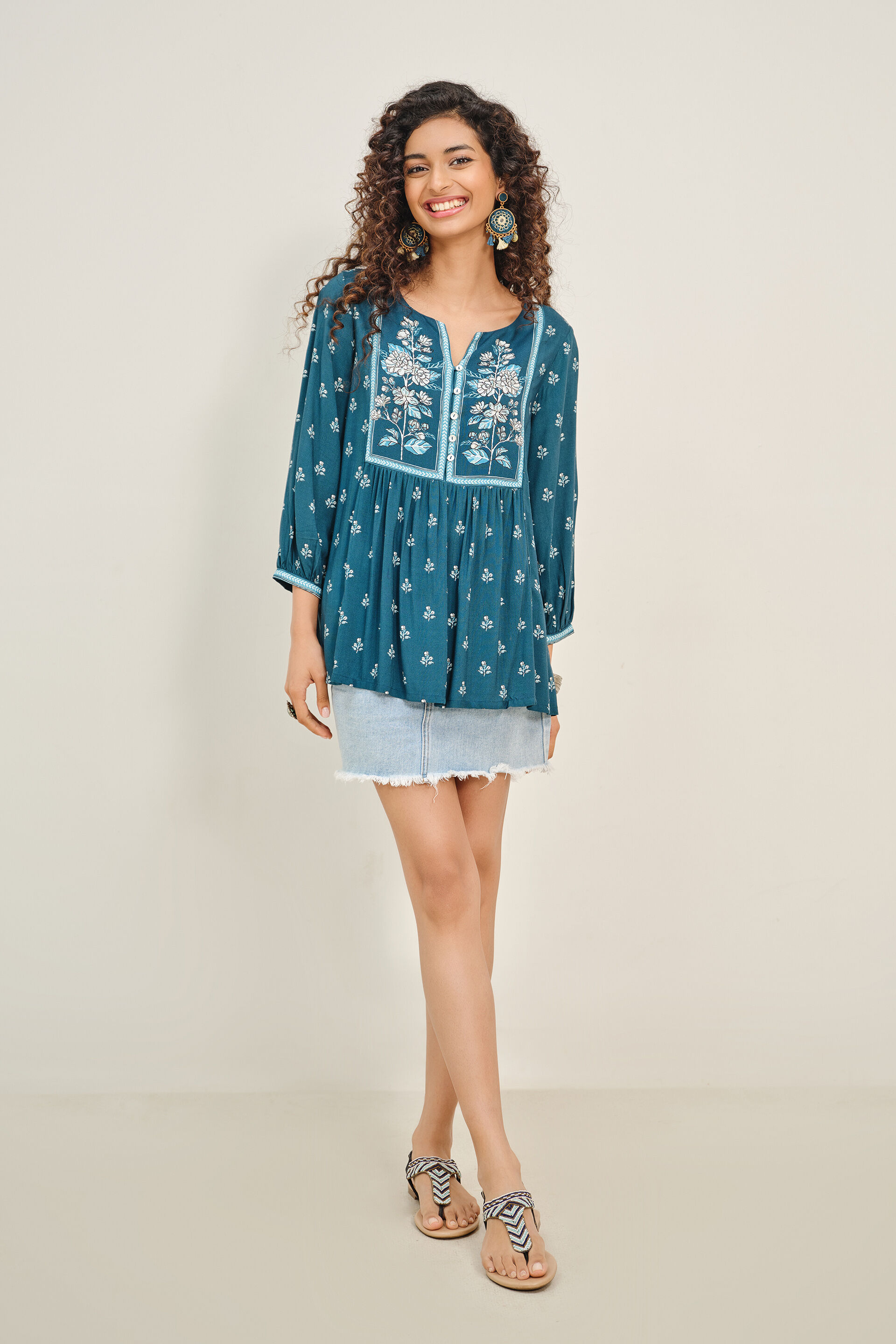 Indigo Intezaar Top, Indigo, image 2