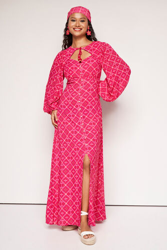 Kamal Front-Slit Maxi Dress, Pink, image 1