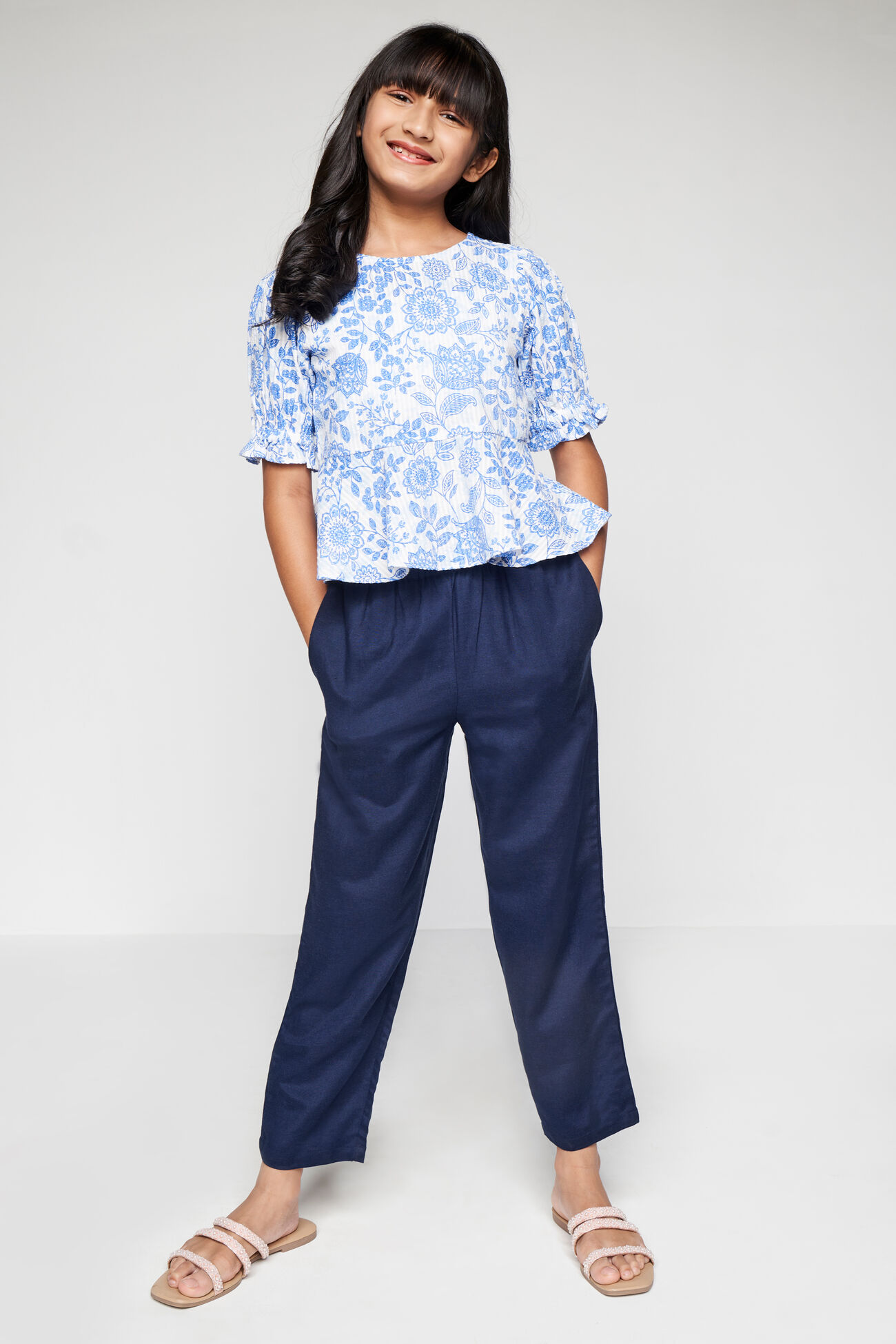 Solid  Bottom, Navy Blue, image 2