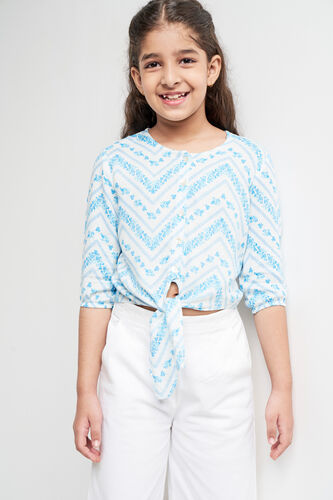 White Ethnic Motifs Straight Top, White, image 5