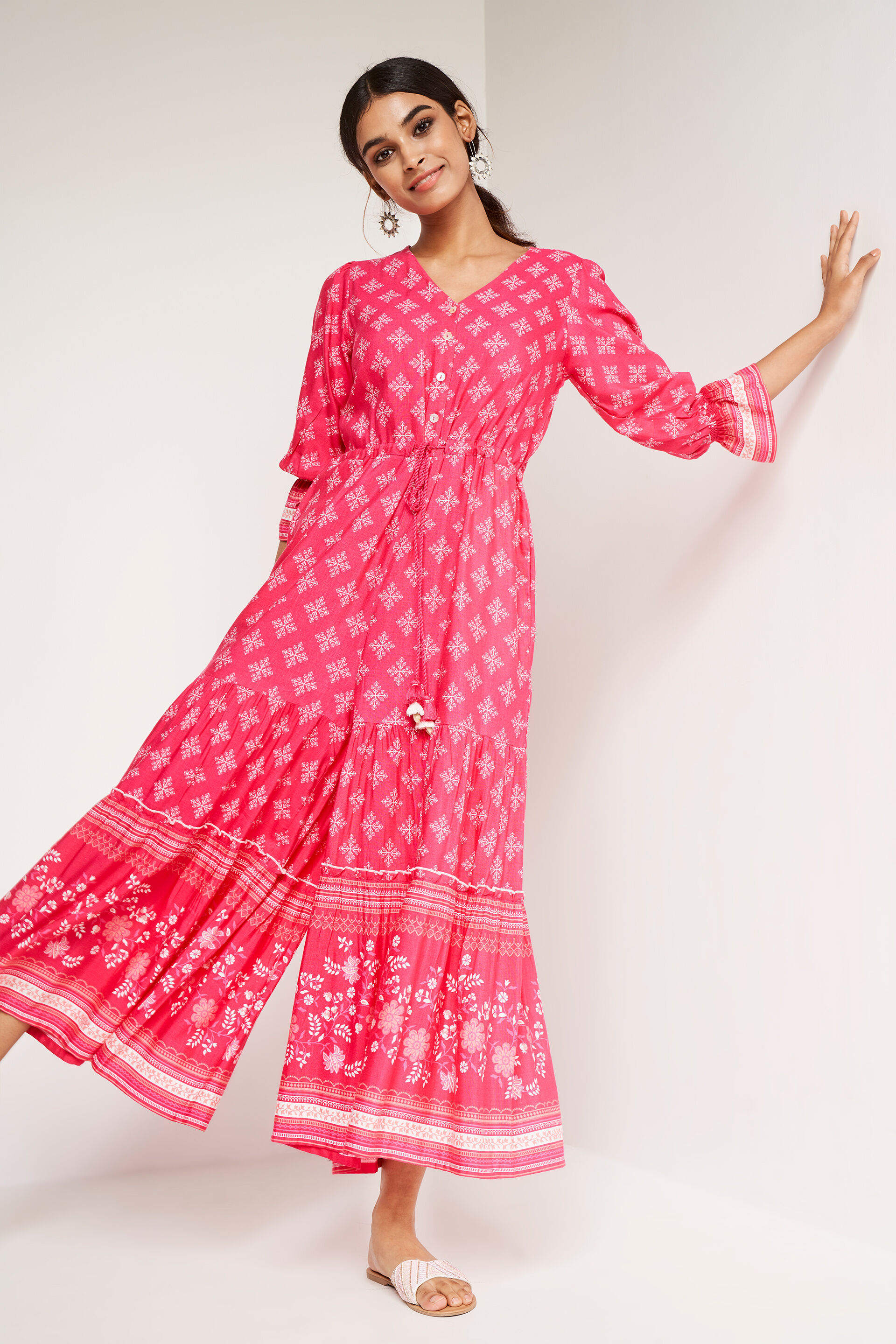 Global desi best sale pink jumpsuit