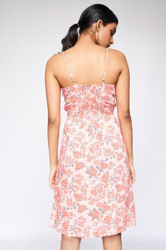 4 - Pink Floral Cut Outs Dress, image 4
