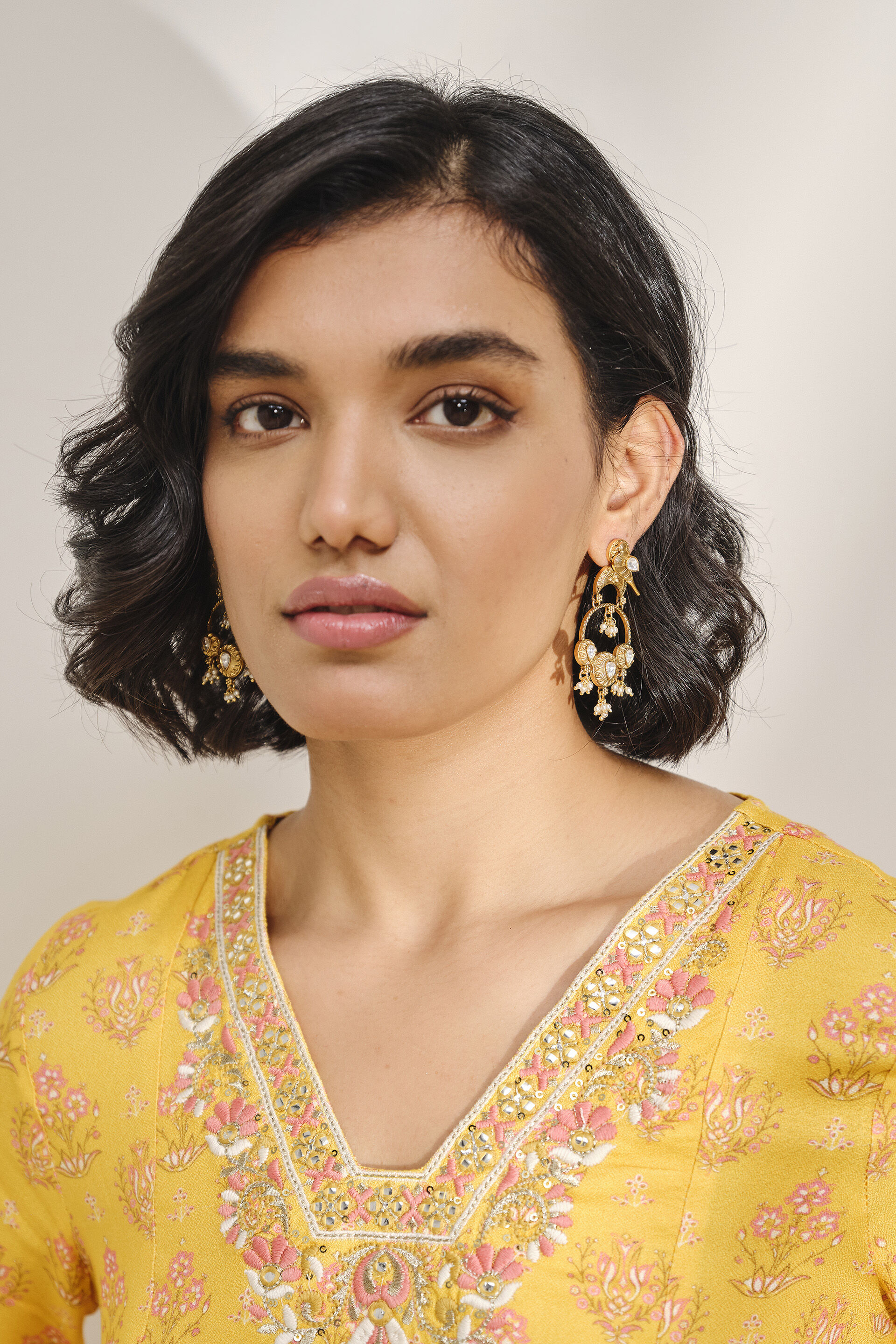 Sunny Peela Kurta Set, Mustard, image 4