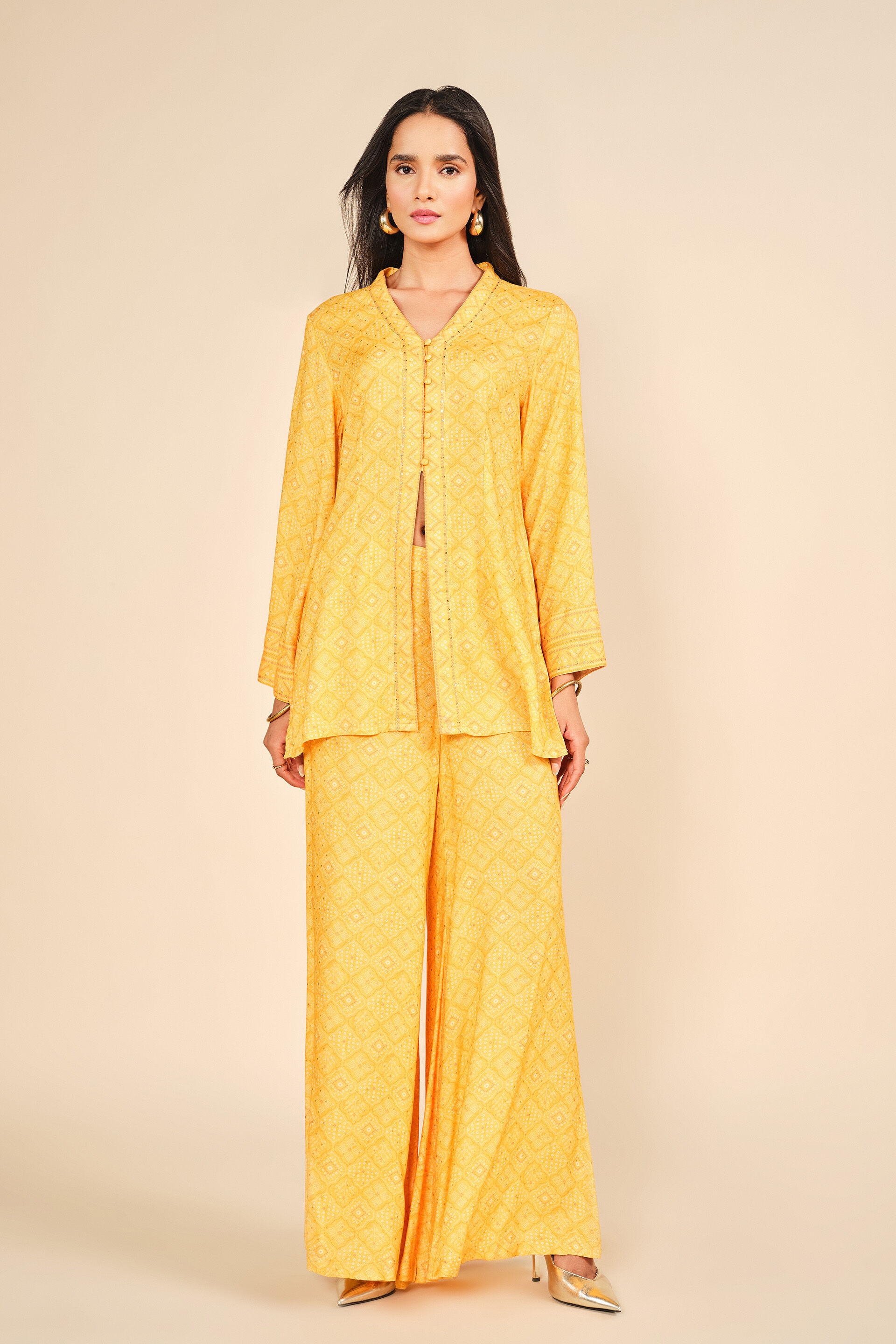 Genda Ishq Co-ord, Mustard, image 4