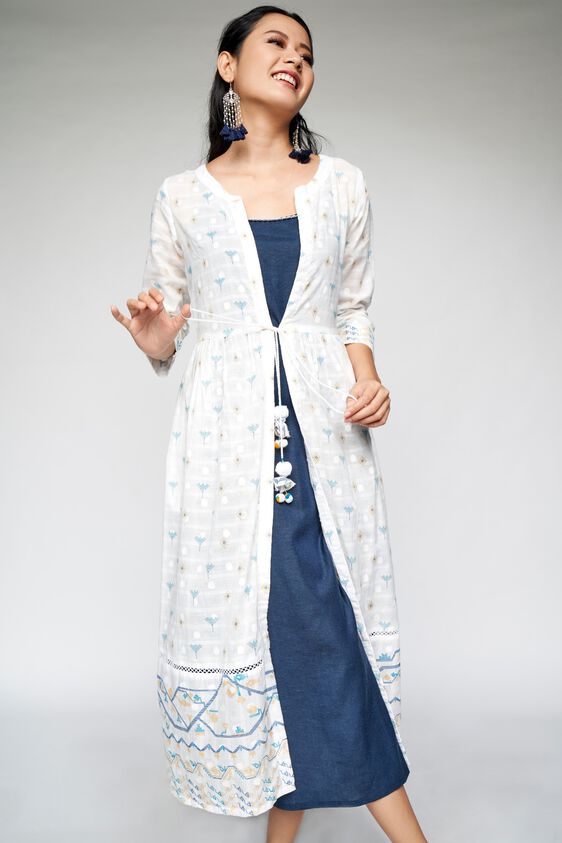 1 - White Tie-Ups Fit and Flare Co-ordinate Set, image 1