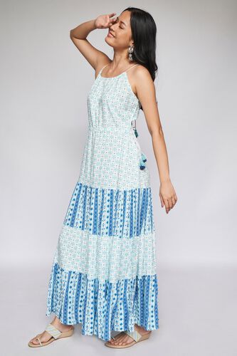 3 - Mint Geometric Fit & Flare Gown, image 3