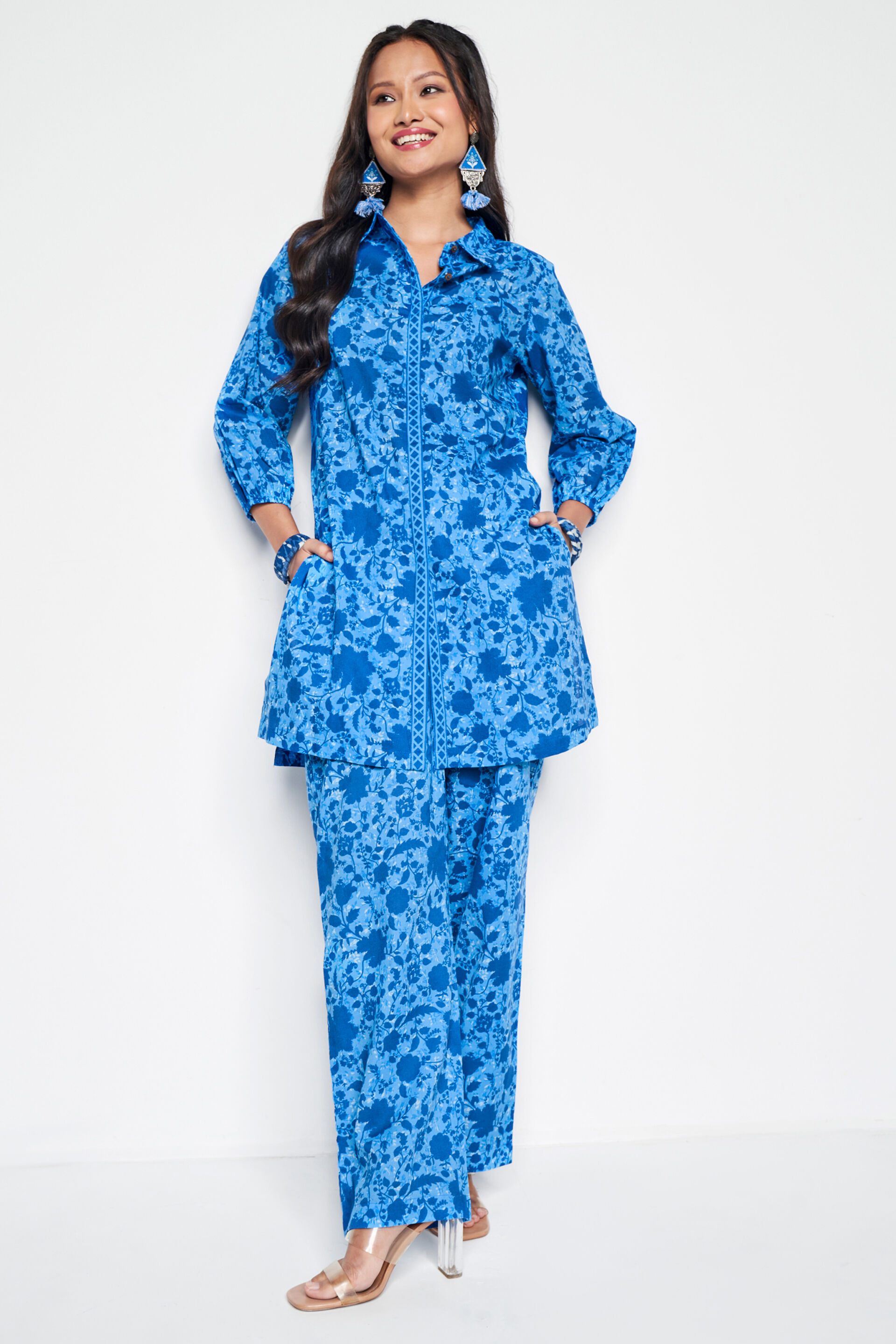 Summer In The Sky Co-ords Set, Blue, image 2