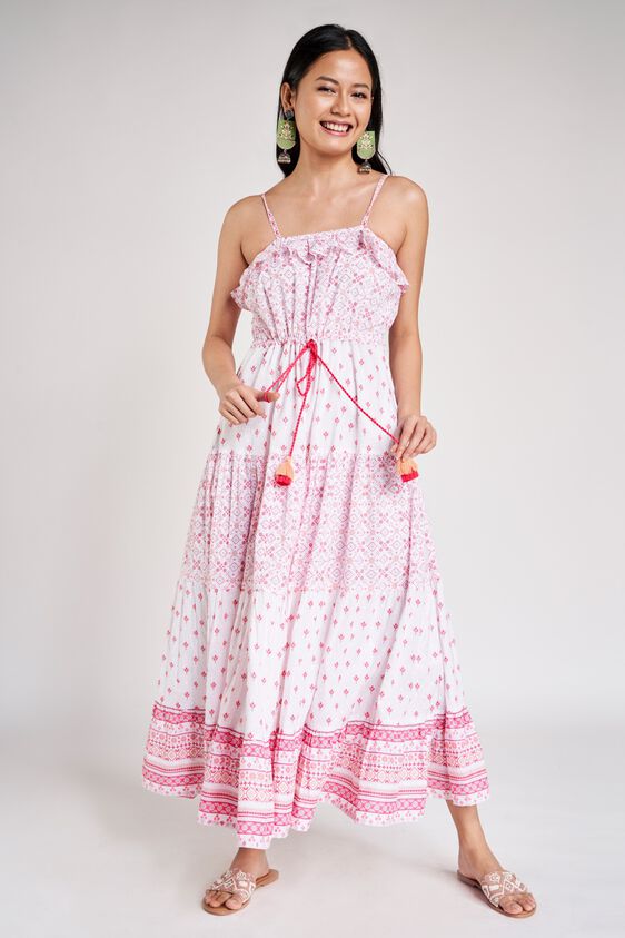 2 - Pink Floral Printed Dress, image 2
