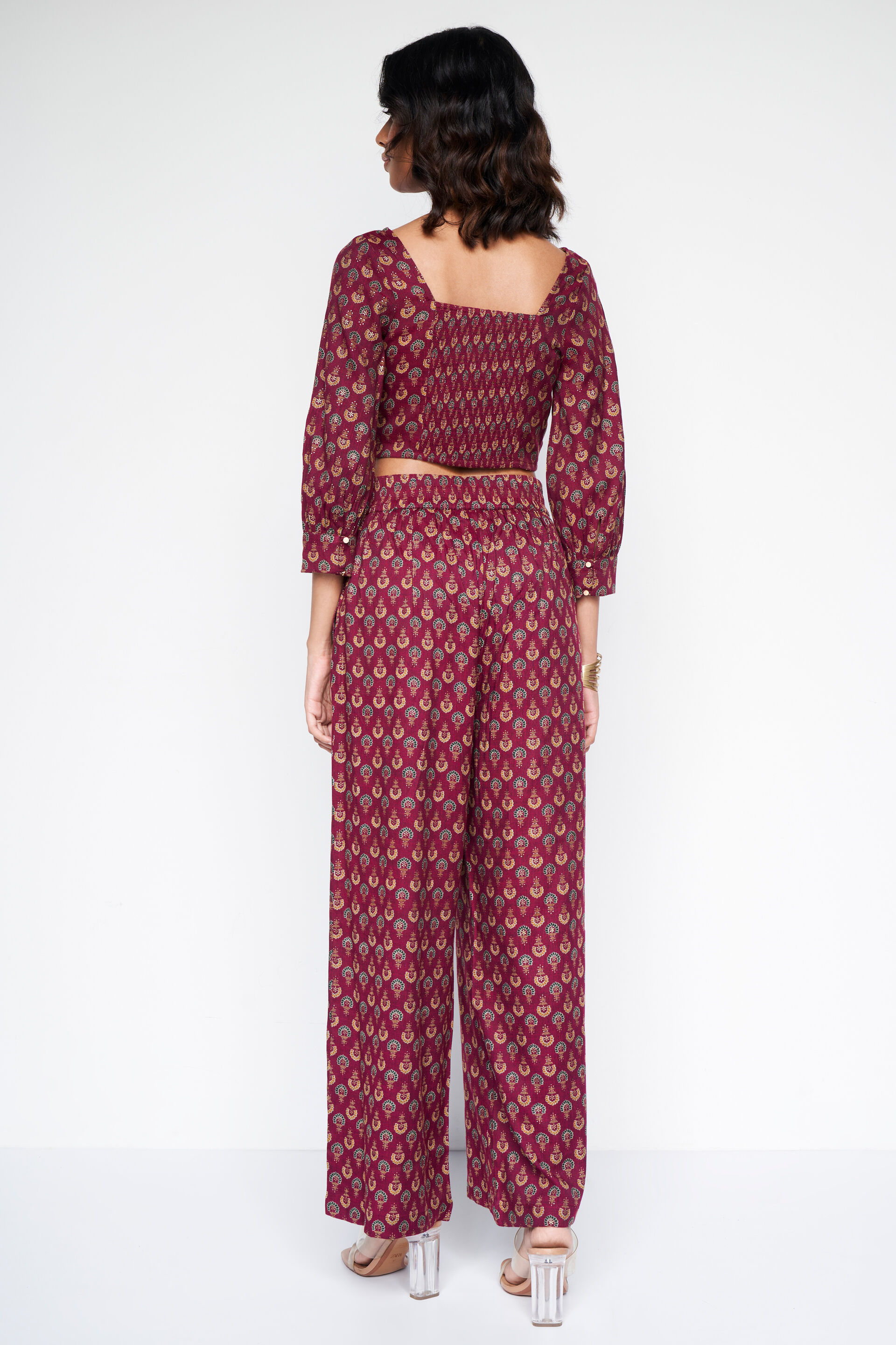 Jasmin Co-ords Set, Maroon, image 6