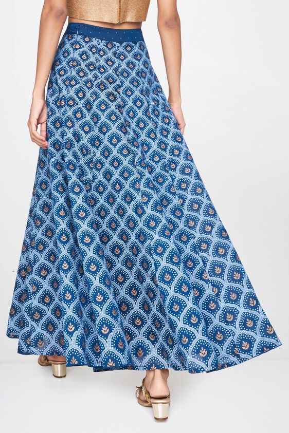 2 - Dark Blue Long Length Skirt, image 2