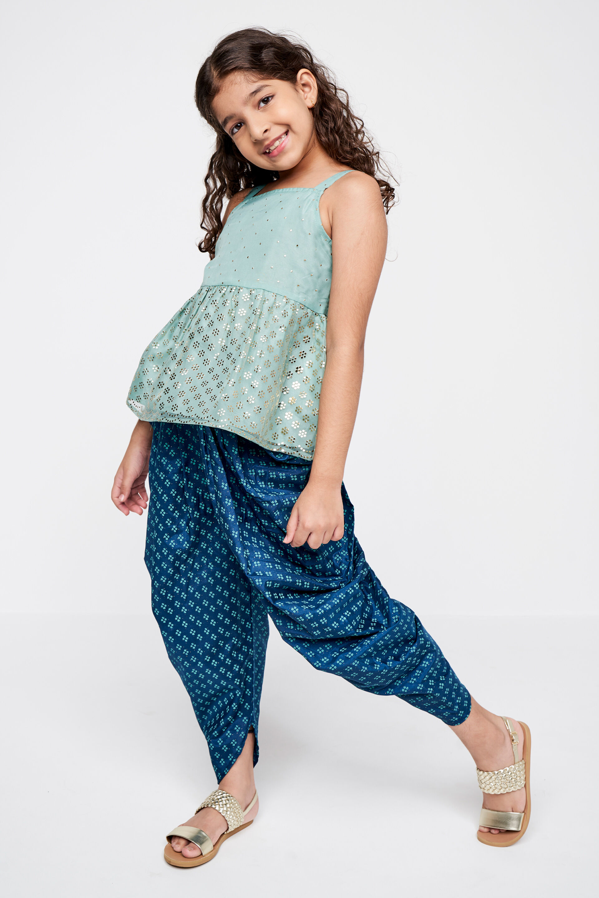 Sage Green Geometric Flared Suit, Sage Green, image 3