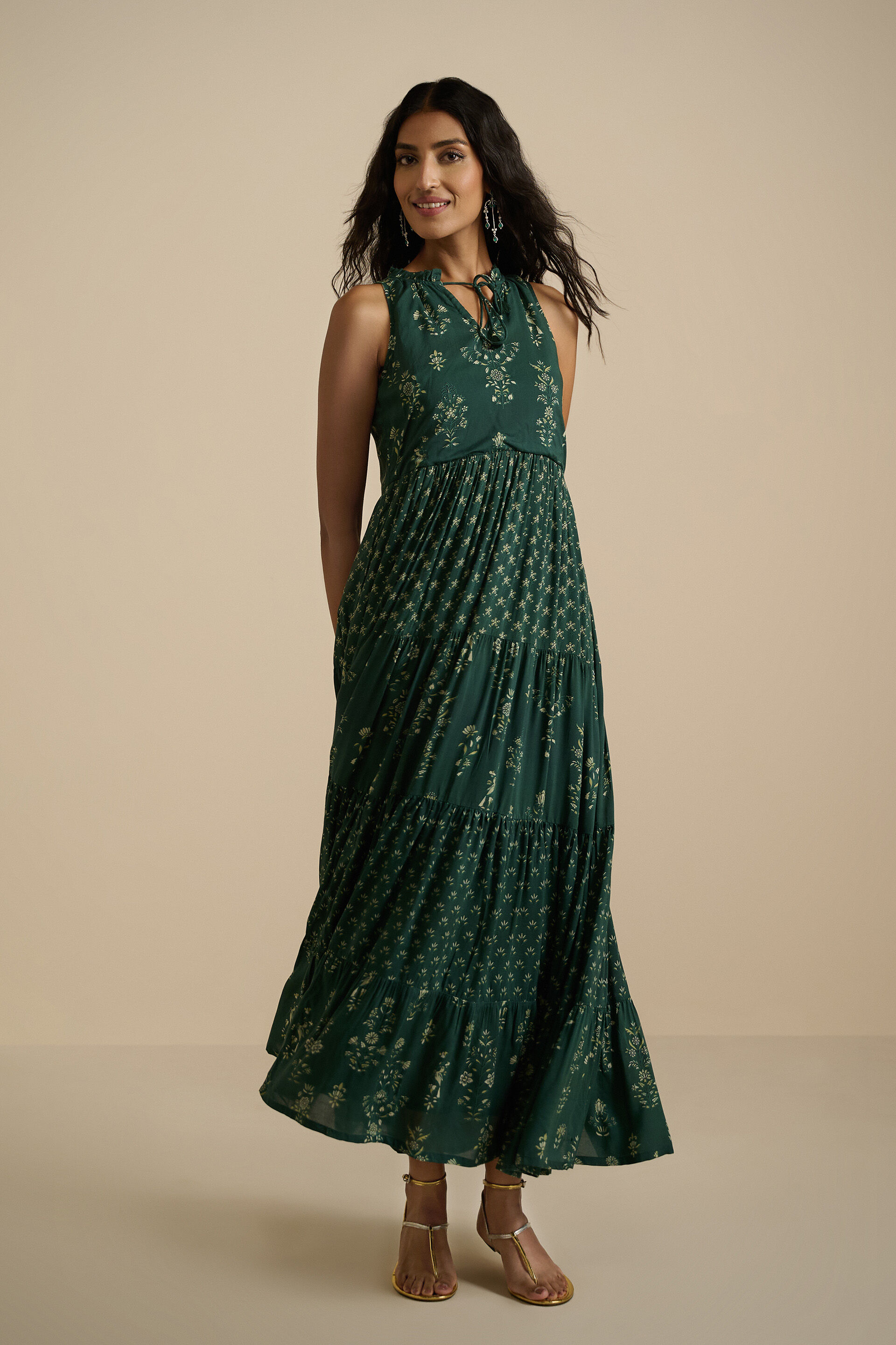 Aashiqana Maxi Gown, Green, image 2