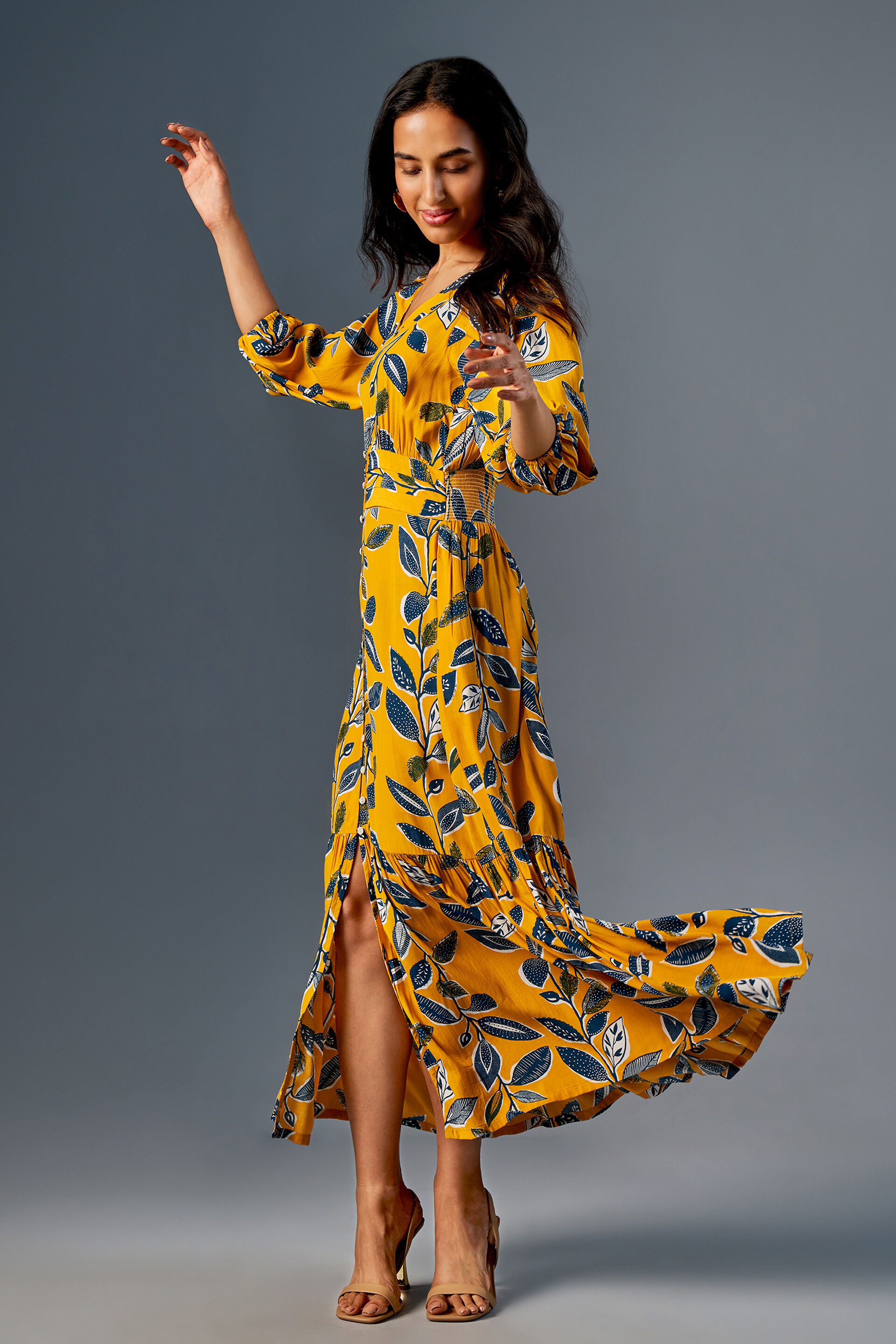 Bright maxi dress top