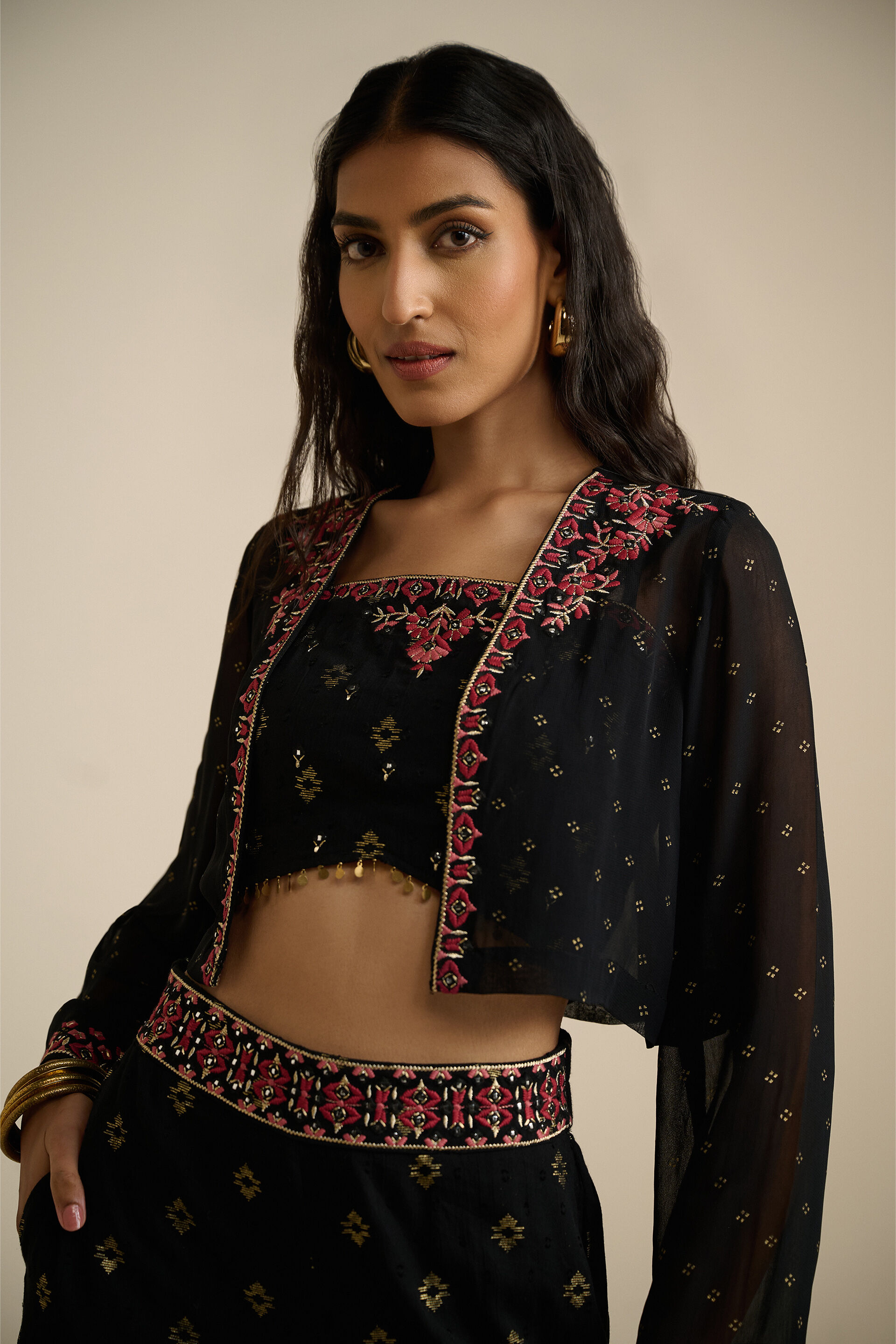 Khushama Co-ord, Black, image 3
