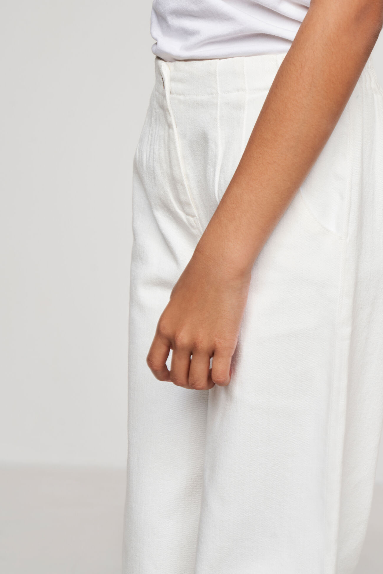 Solid Straight Bottom, White, image 3