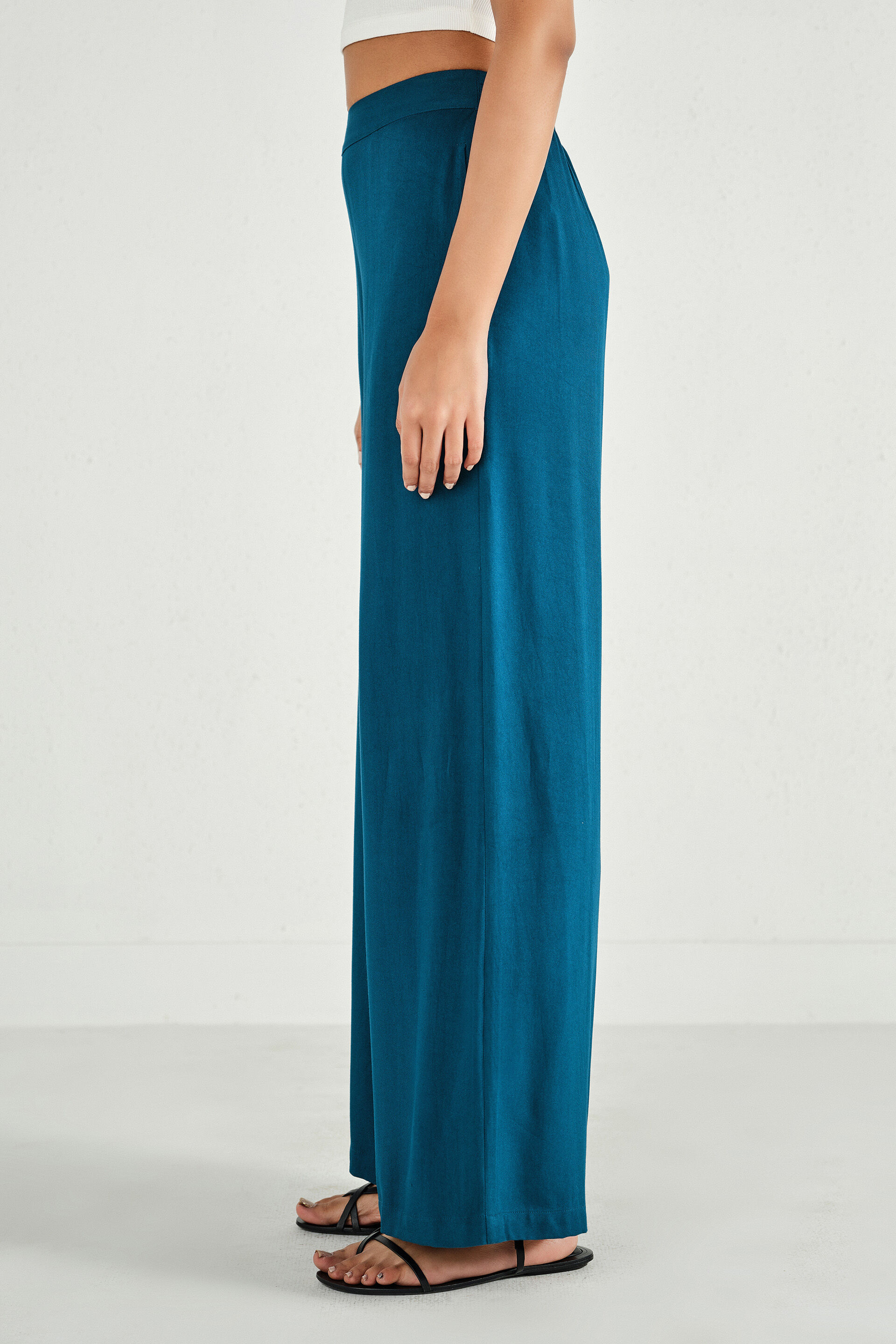 Siyahi Indigo Palazzo Pants, Indigo, image 2