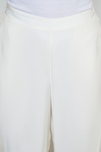 Off White Solid Lace Bottom, Off White, image 4
