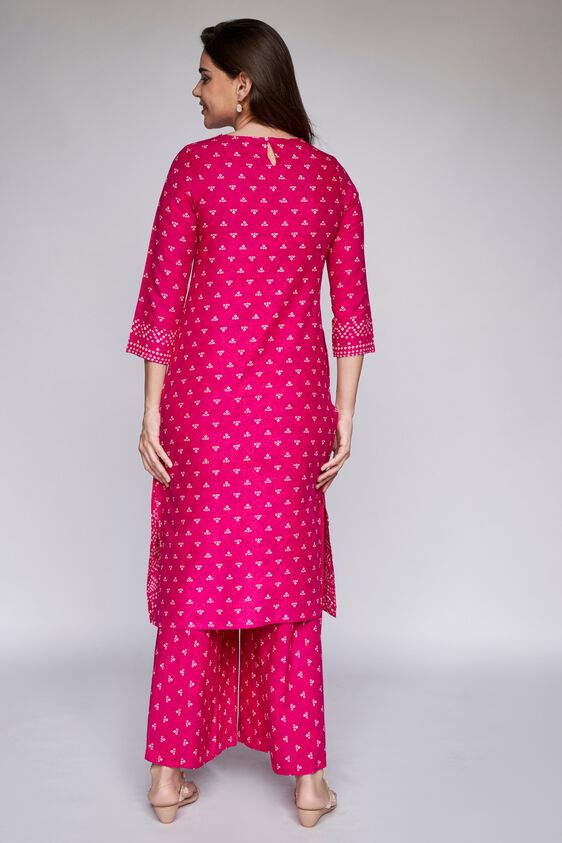 6 - Dark Pink Ethnic Motifs Kurta, image 7