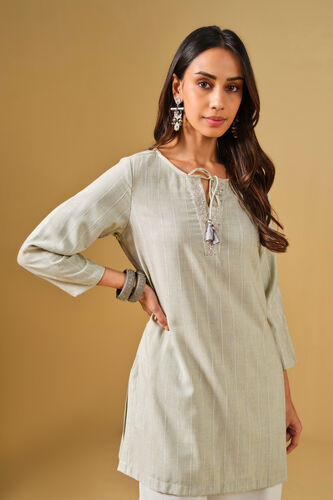Embroidered Mint Green Tunic, Mint, image 5