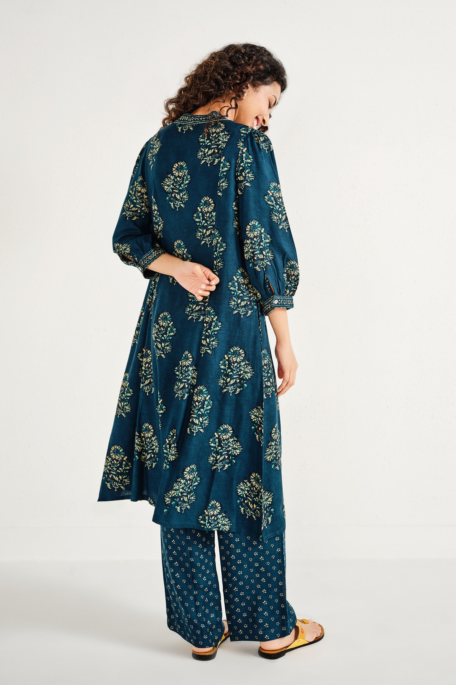 Ishana Indigo Kurta Set, Indigo, image 6