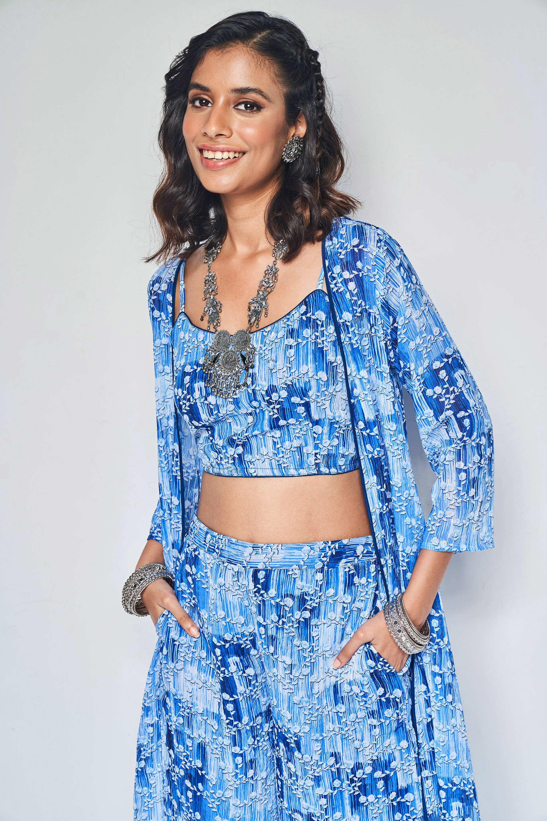 Aasman Shrug Set, Blue, image 6