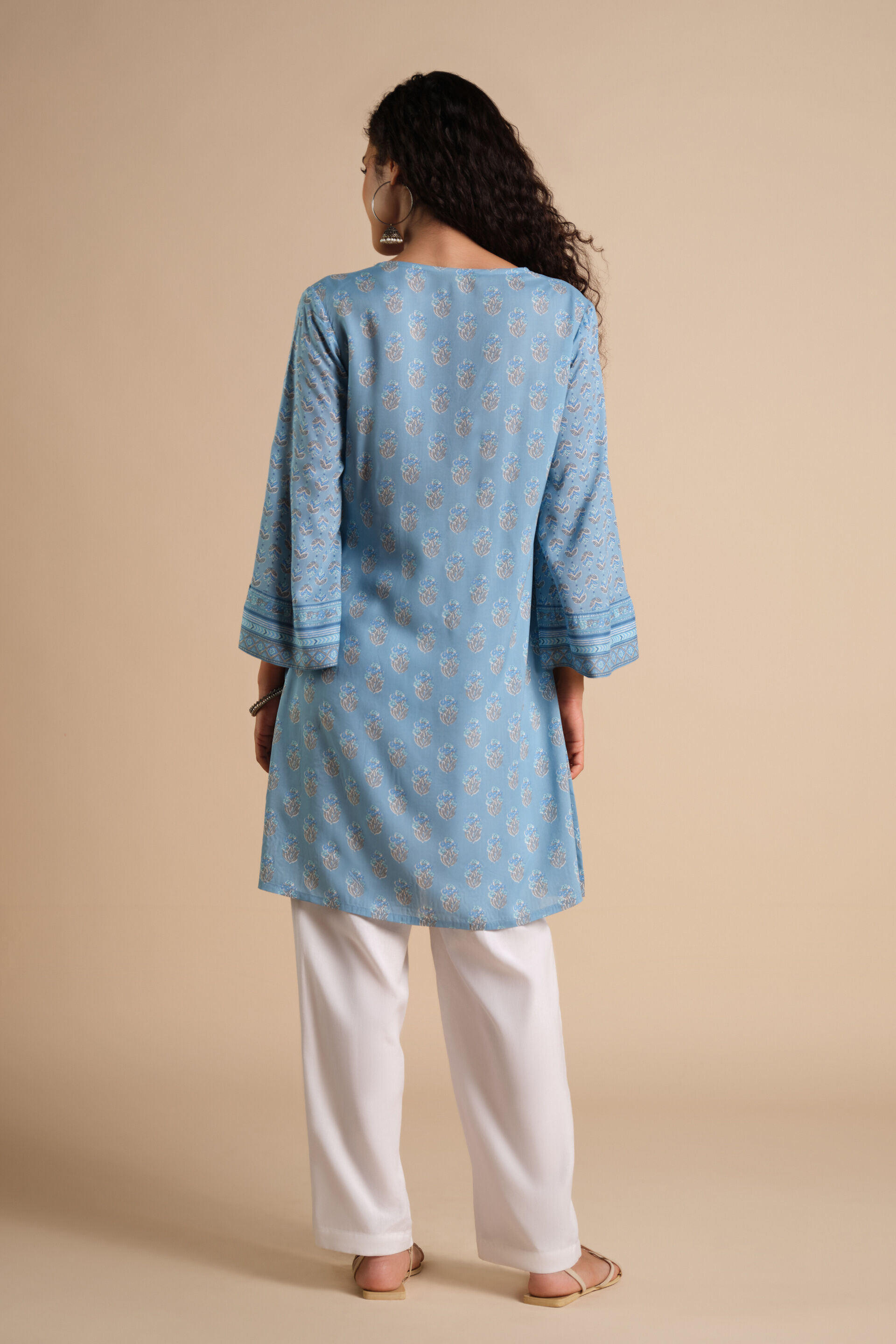 Aasmaan Sa Blue Tunic, Blue, image 4