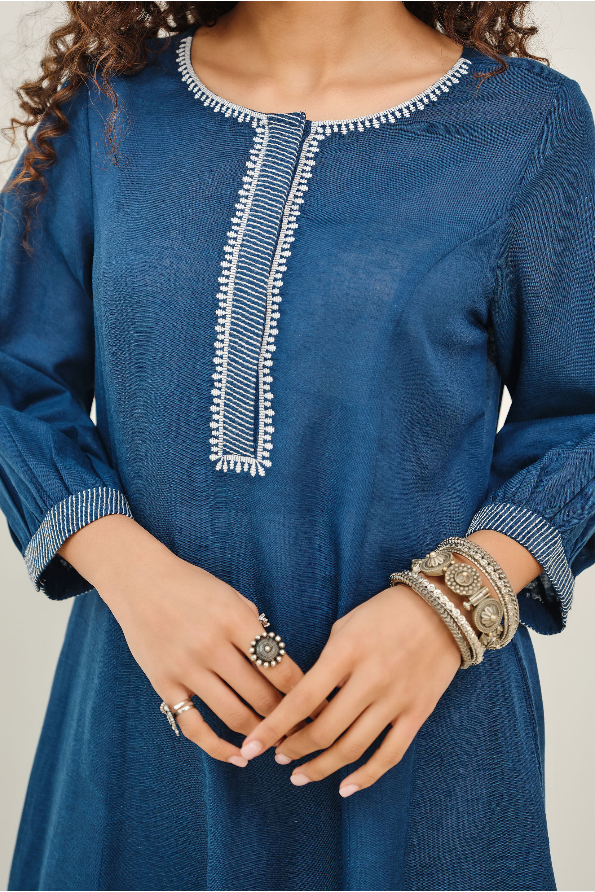 Indigo Tarang Kurta, Indigo, image 5
