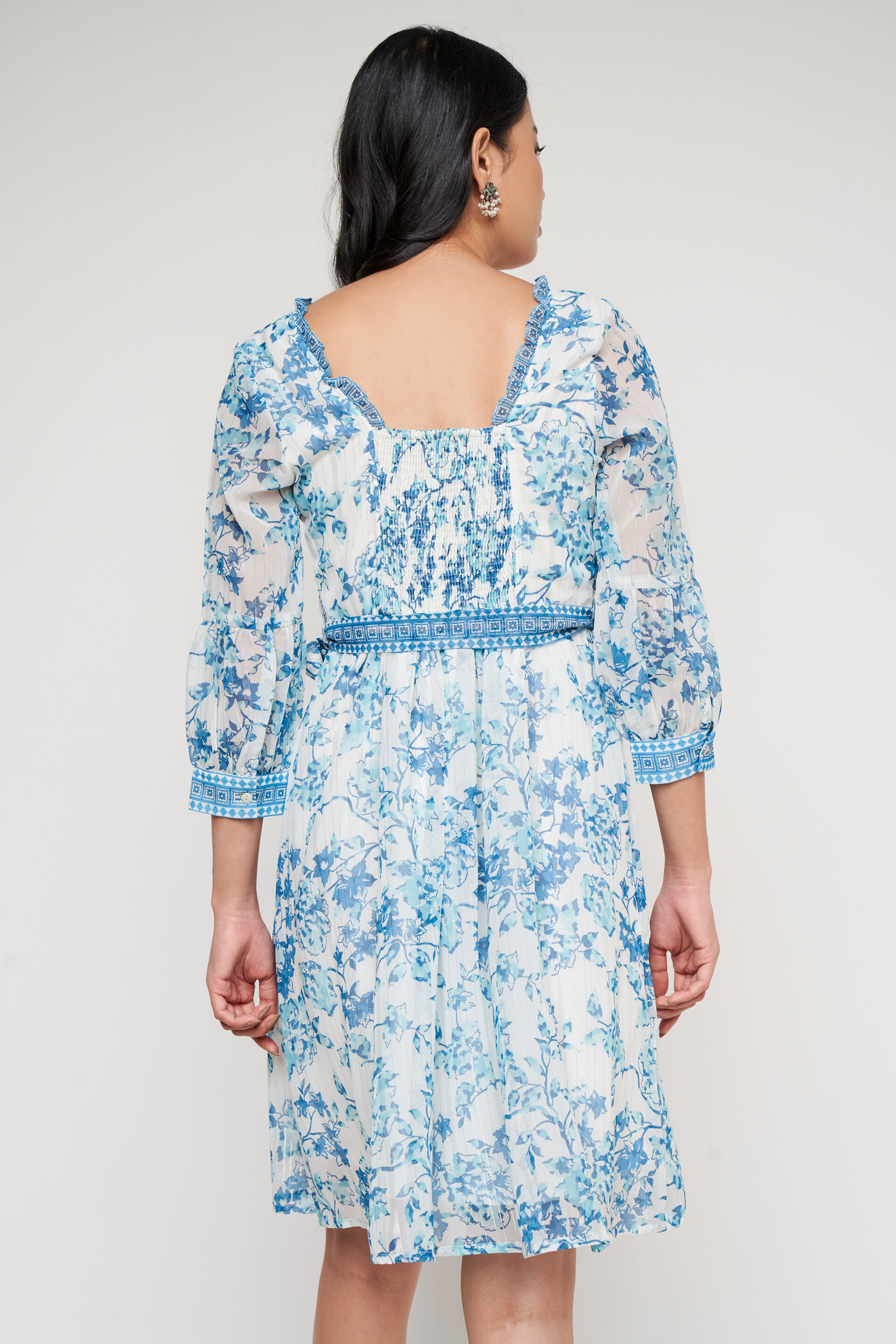 Global desi white discount dress