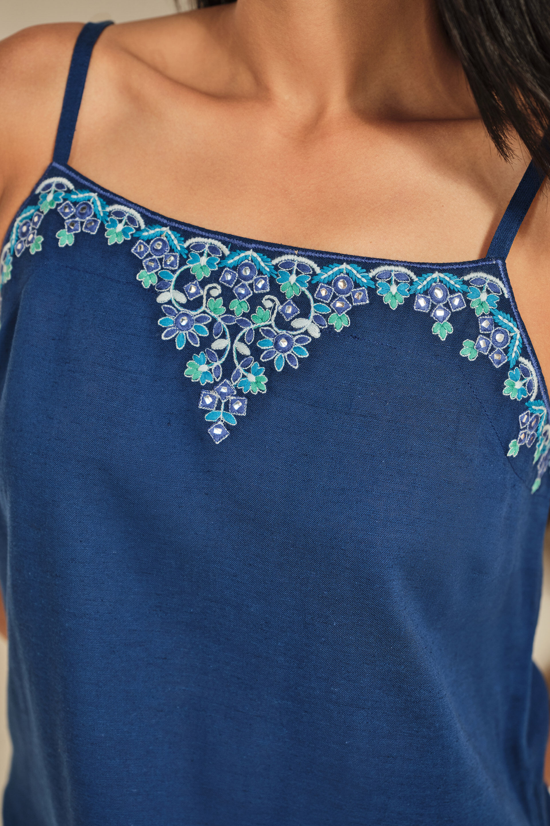 Neel Indigo Kurta Set, Indigo, image 5