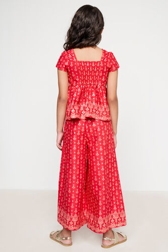 Hot Pink Ethnic Motifs Smocking Set, Hot Pink, image 6