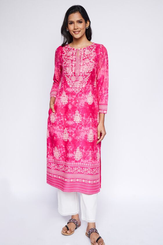 5 - Pink Tie & Dye Kurta, image 5