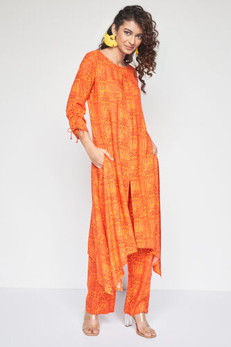 Narangi kurta set, Orange, image 2