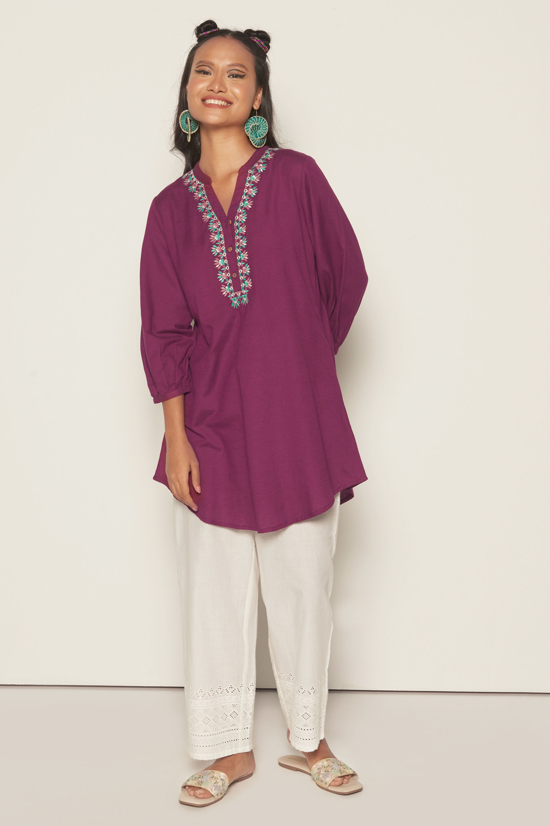 Everyday Fav Casual Tunic, Wine, image 3