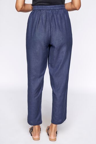 3 - Navy Blue Solid Tapered Bottom, image 3