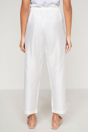 Solid Straight Slip-On Tapered Bottom, White, image 4