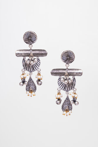 Bead-Pearl Dangler Earrings, , image 1