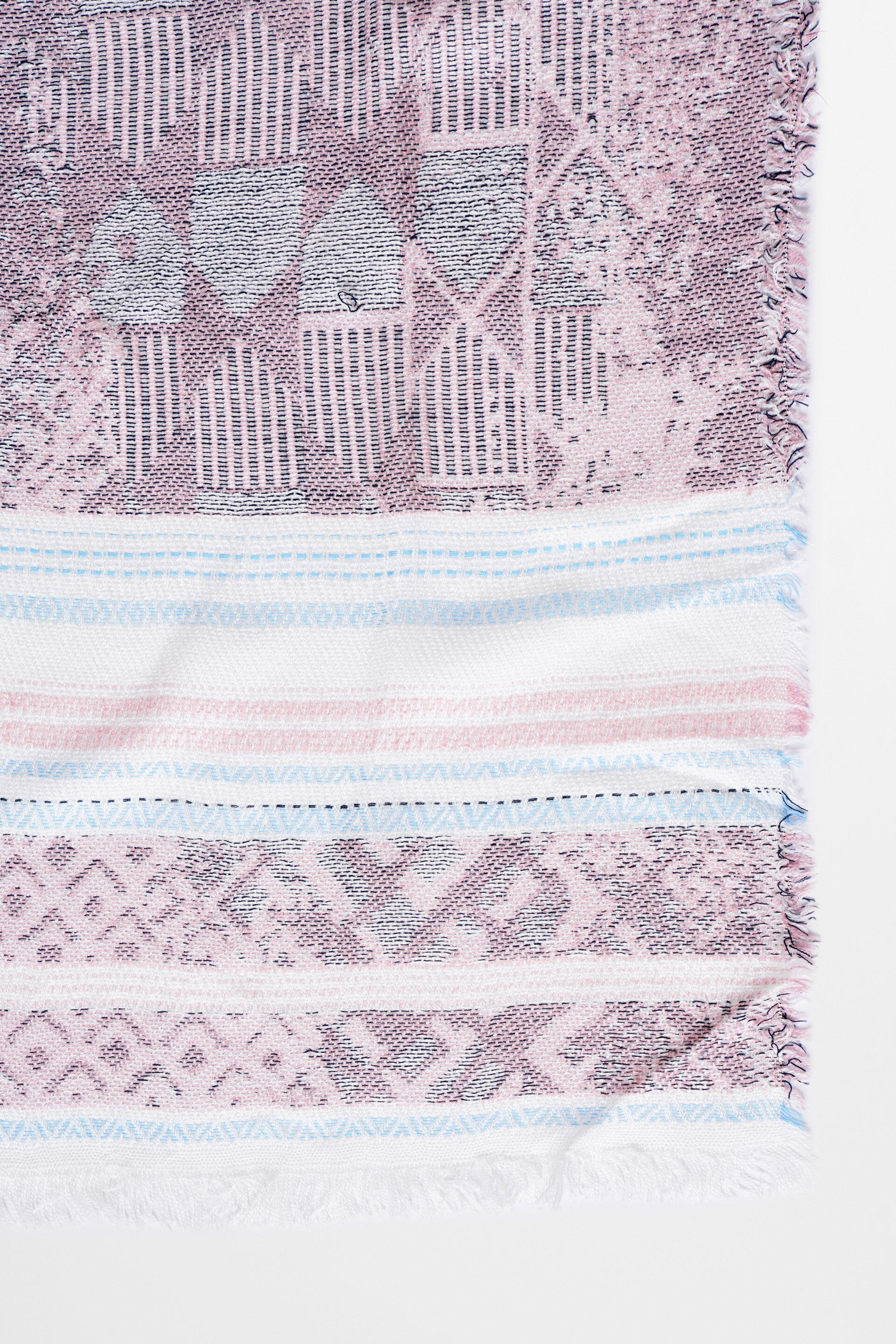 White Acrylic Print Scarf, , image 2