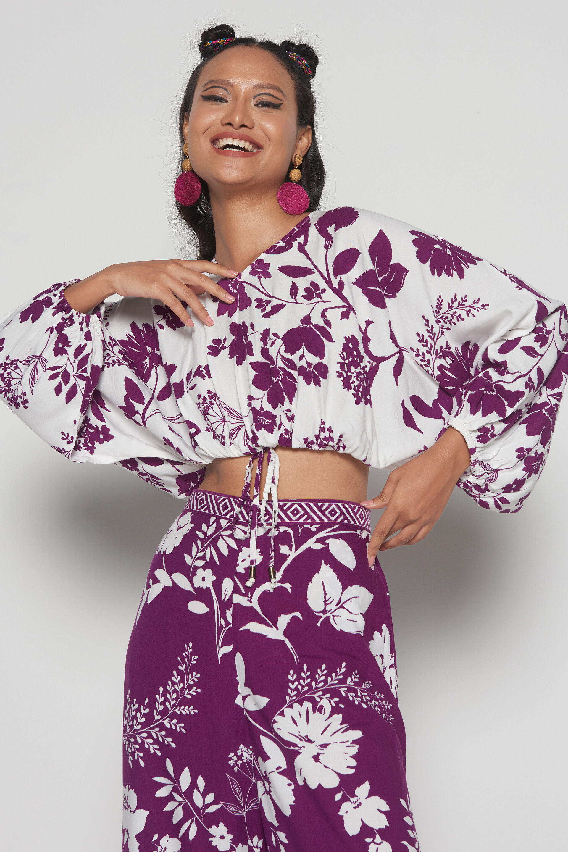 Jamoon Casual Co-ords Set, Purple, image 4